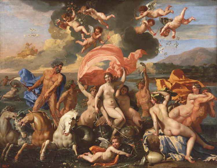 Nicolas Poussin Triumph of Neptune and Amphitrite (mk08) Spain oil painting art